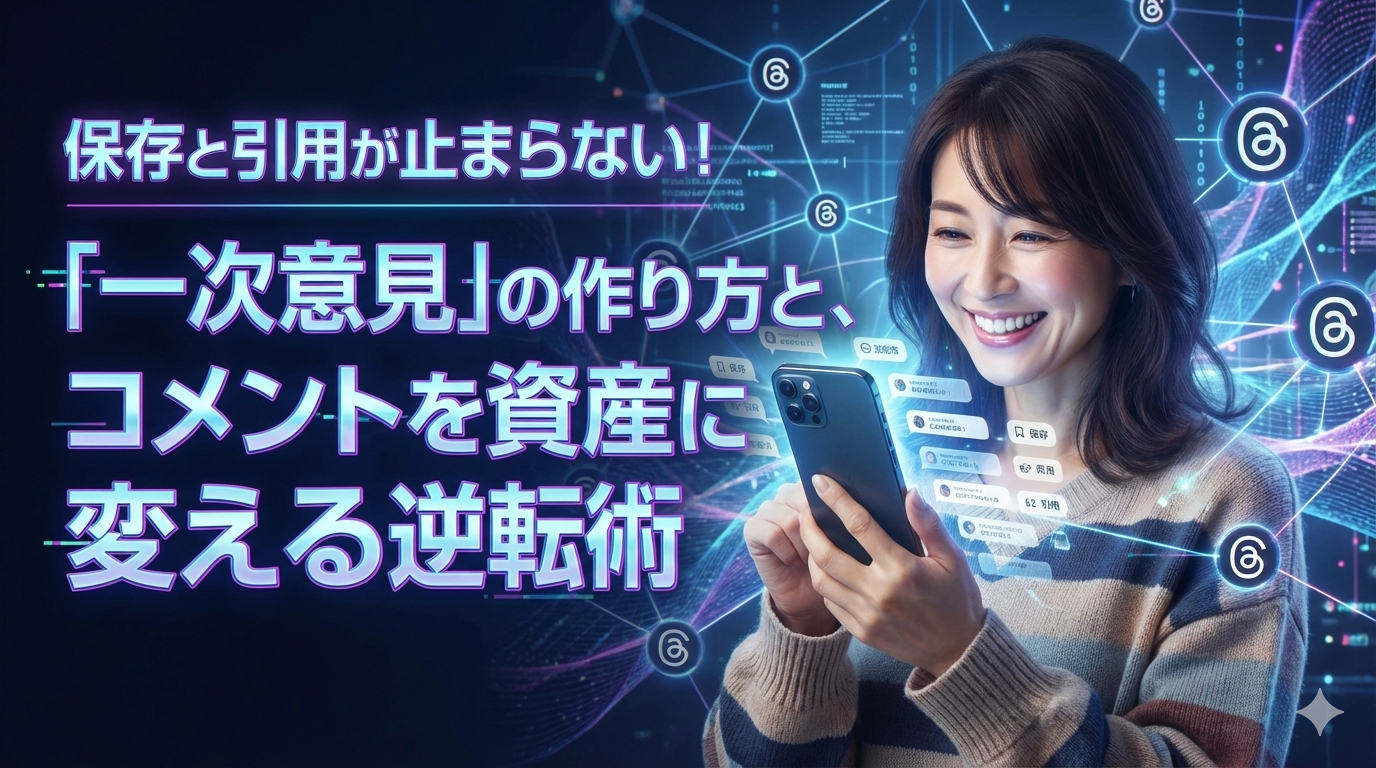 保存と引用が止まらない「一次意見」の作り方と、コメントを資産に変える逆転術